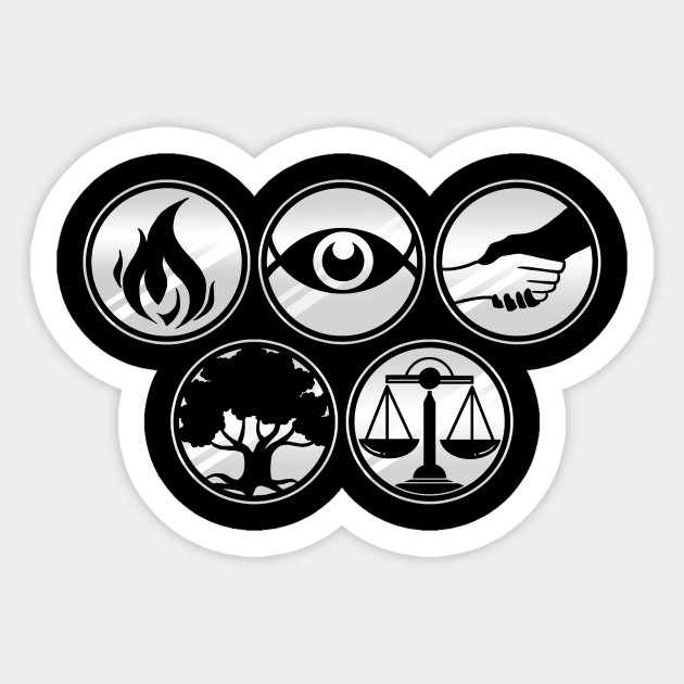 Divergent Factions - Factions - Sticker | TeePublic